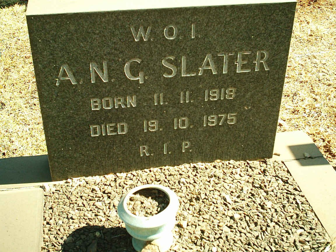 SLATER A.N.G. 1918-1975