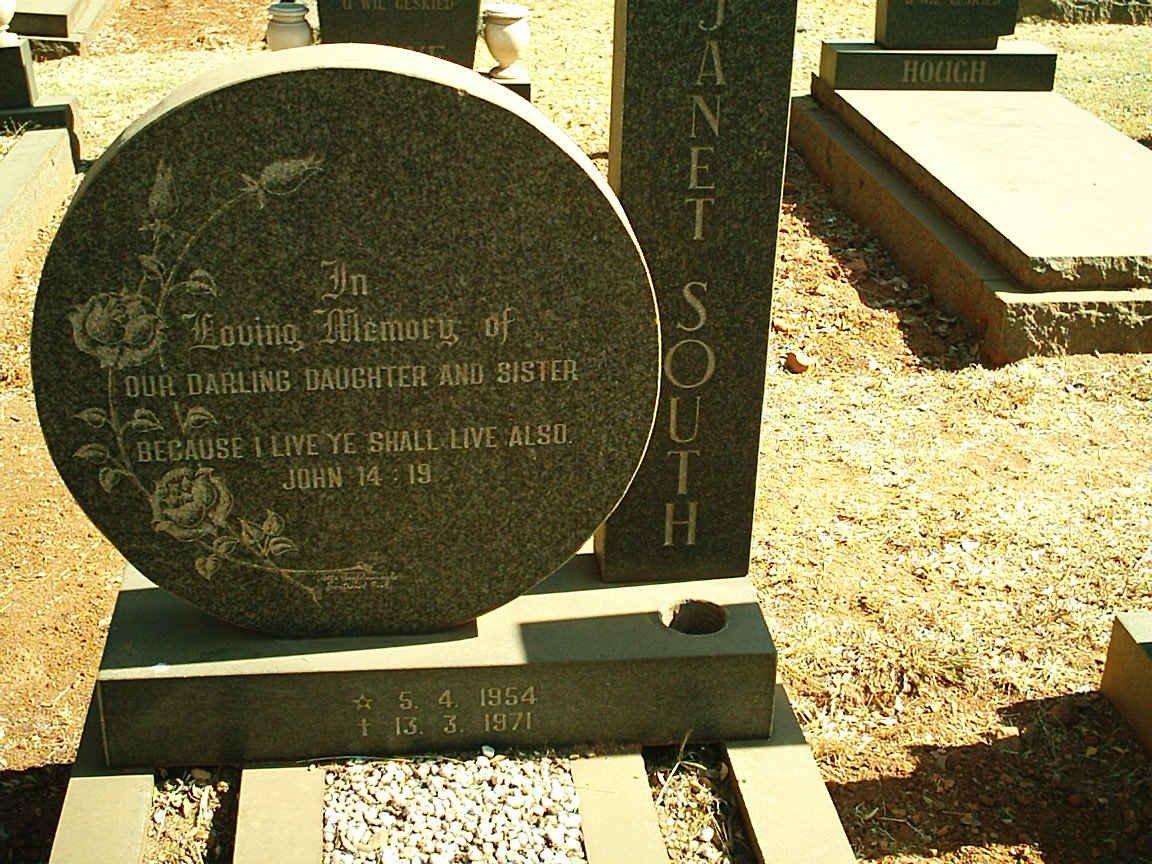 SOUTH Janet 1954-1971