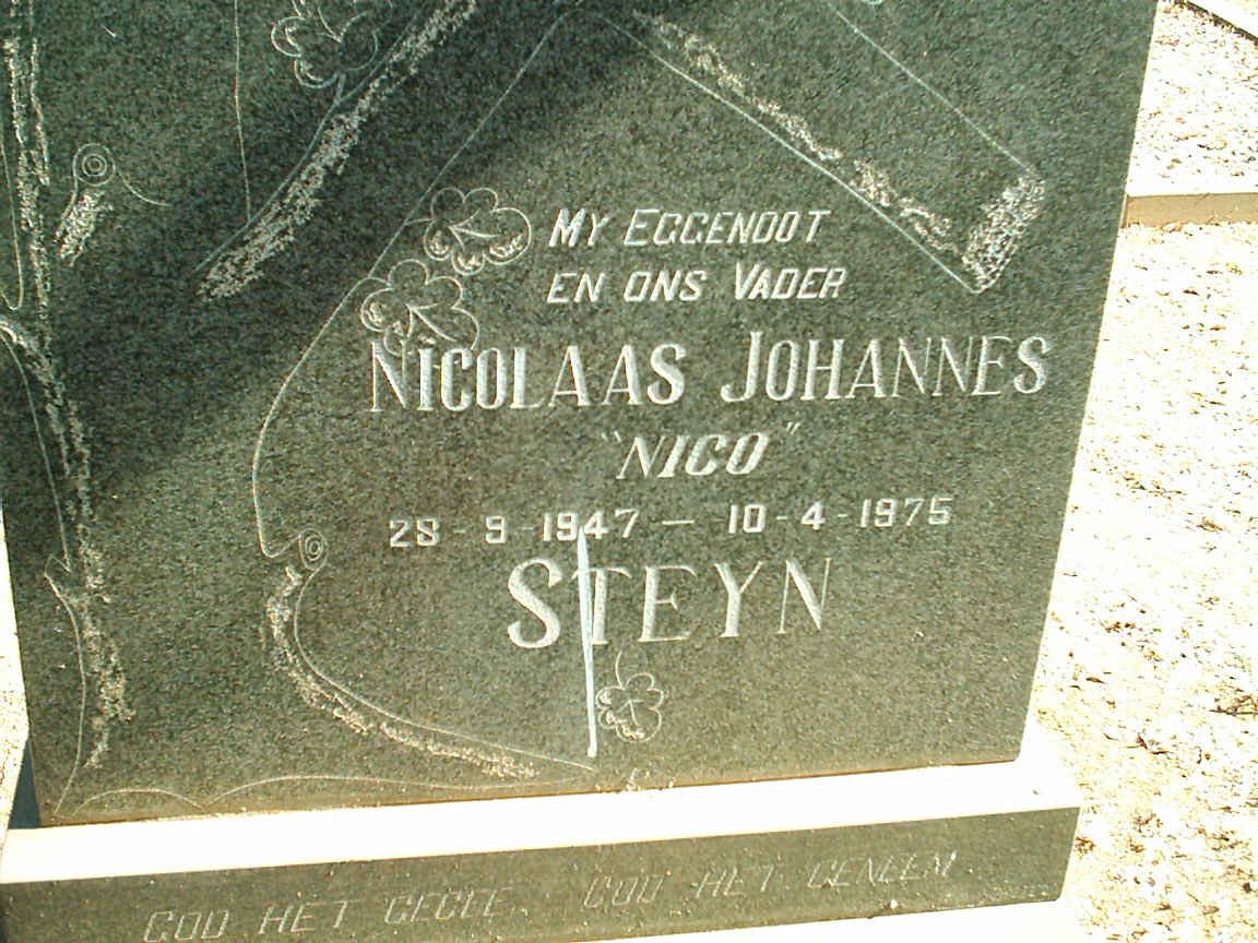STEYN Nicolaas Johannes 1947-1975