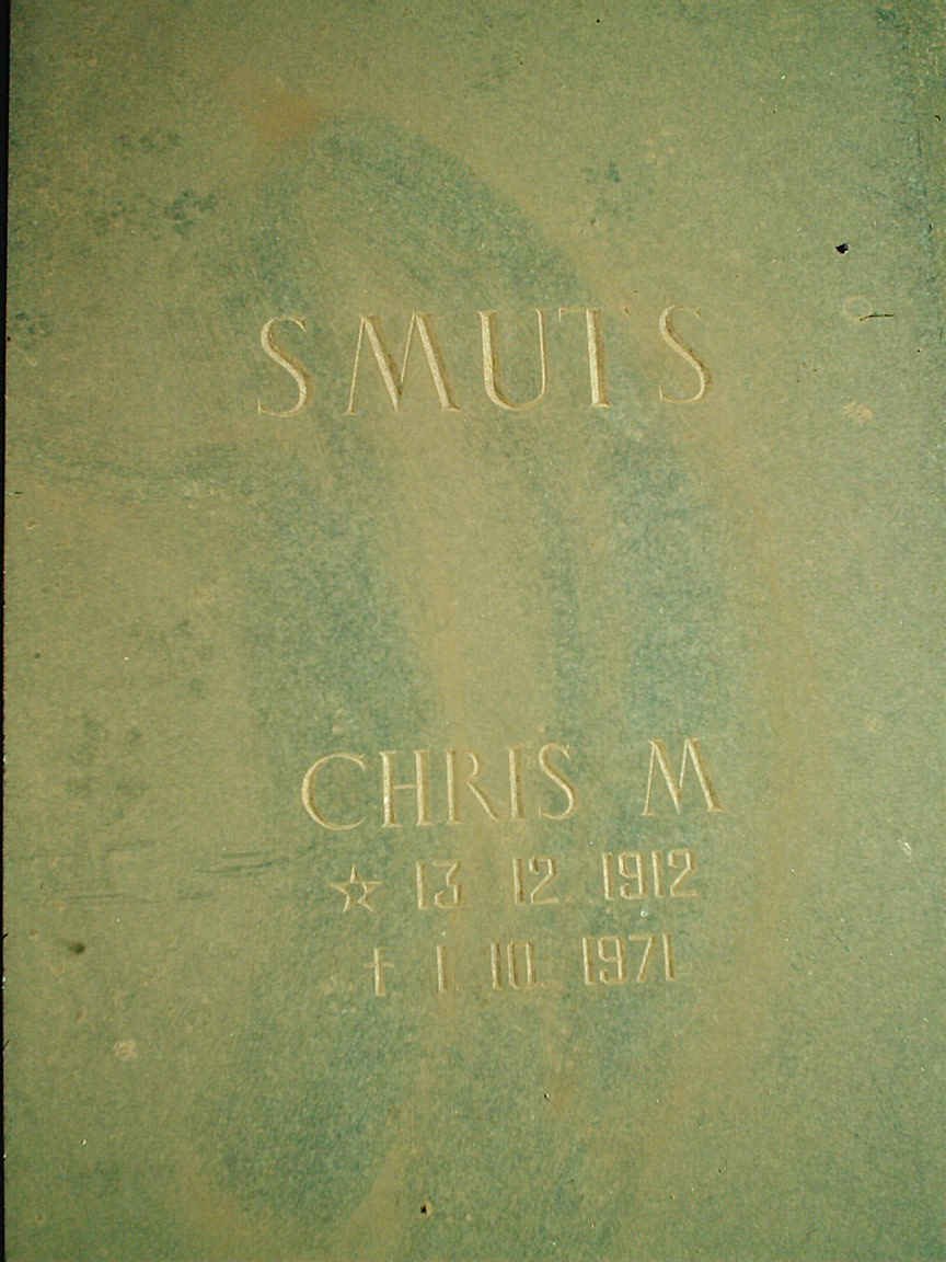 SMUTS Chris M. 1912-1971