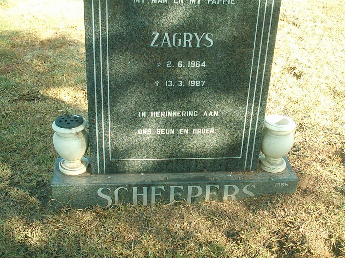 SCHEEPERS Zagrys 1964-1987