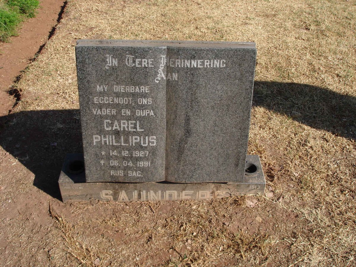 SAUNDERS Carel Phillipus 1927-1991