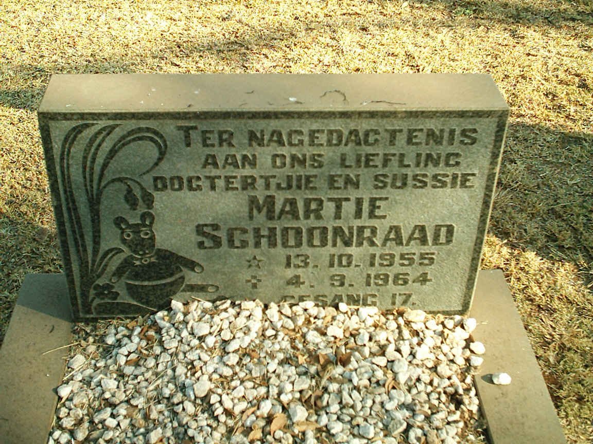 SCHOONRAAD Martie 1955-1964