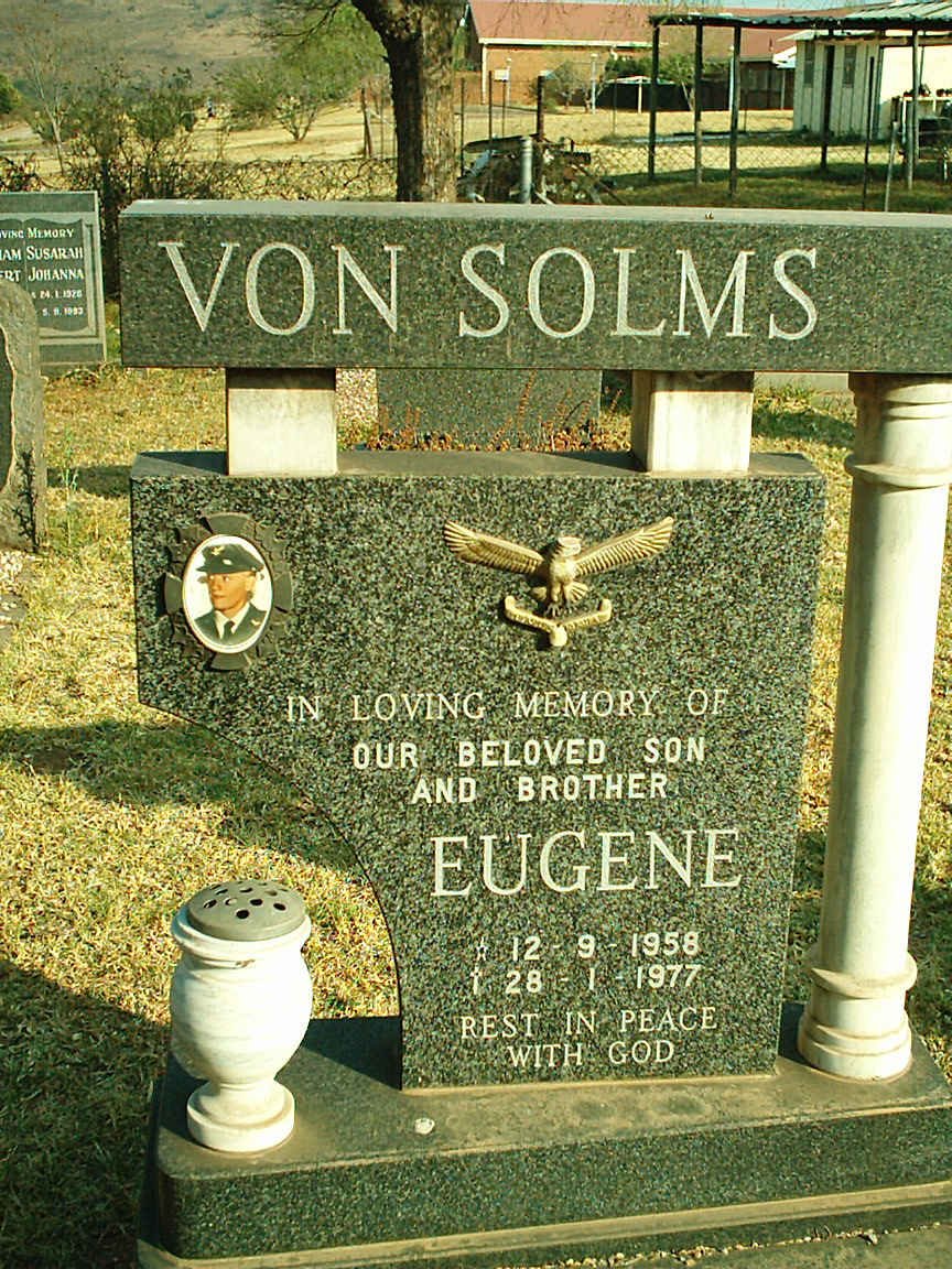 SOLMS Eugene, von 1958-1977