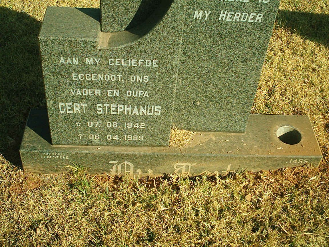 TOIT Gert Stephanus, du 1942-1989