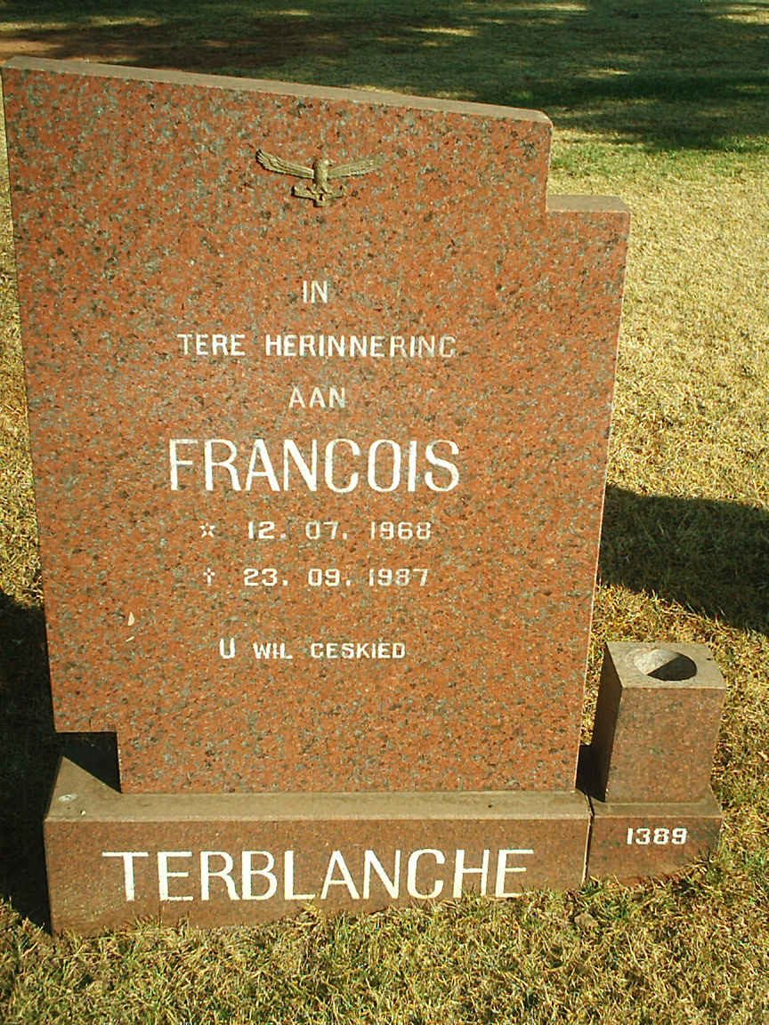 TERBLANCHE Francois 1968-1987