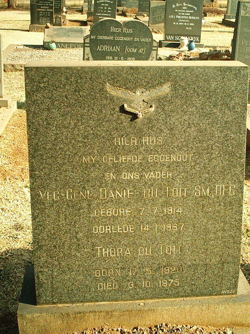 TOIT Danie, du 1914-1967 &amp; Thora 1920-1975