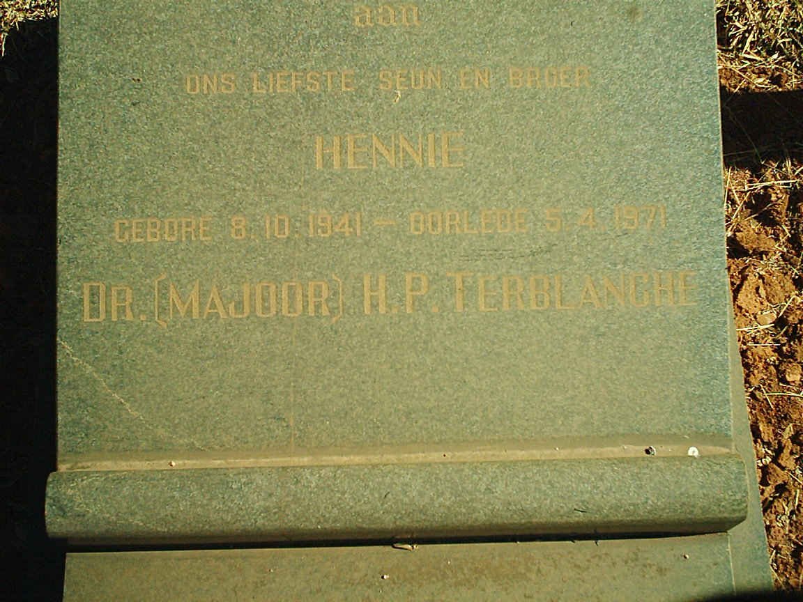 TERBLANCHE H.P. 1941-1971