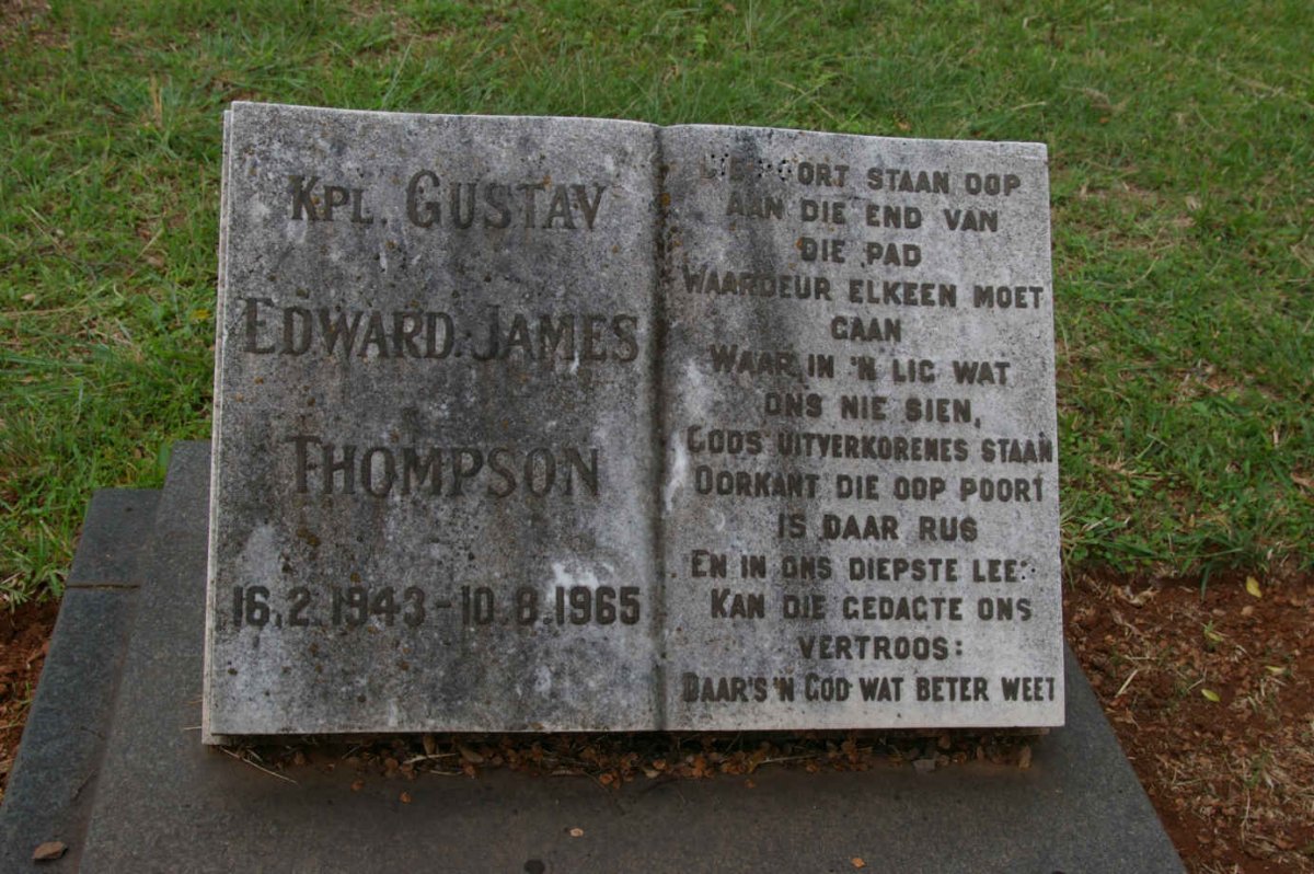 THOMPSON Gustav Edward James 1943-1965