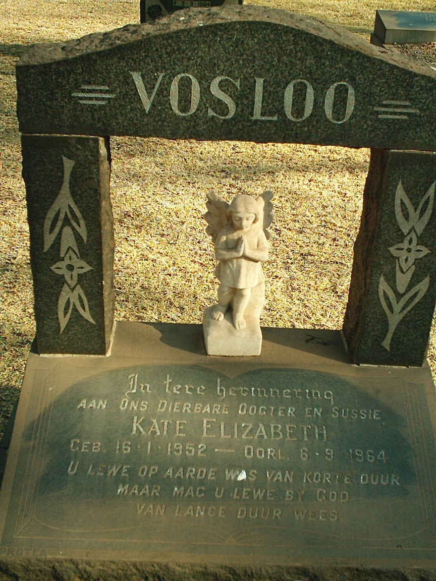 VOSLOO Kate Elizabeth 1952-1964