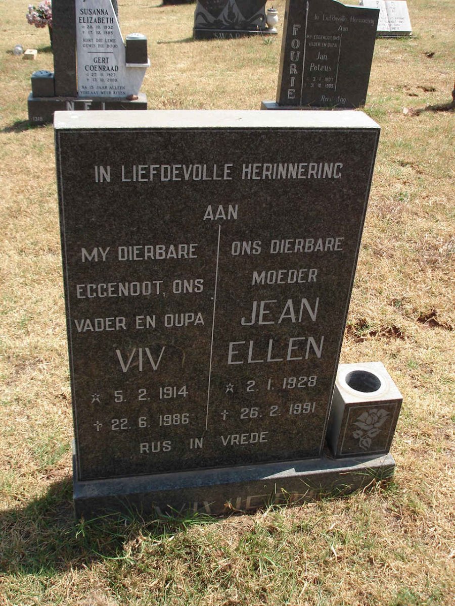 VIVIERS Viv 1914-1986 &amp; Jean Ellen 1928-1991