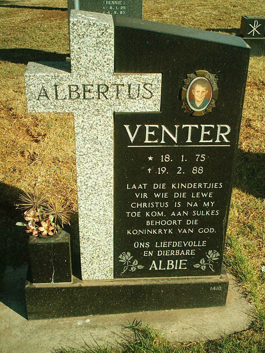VENTER Albertus 1975-1988