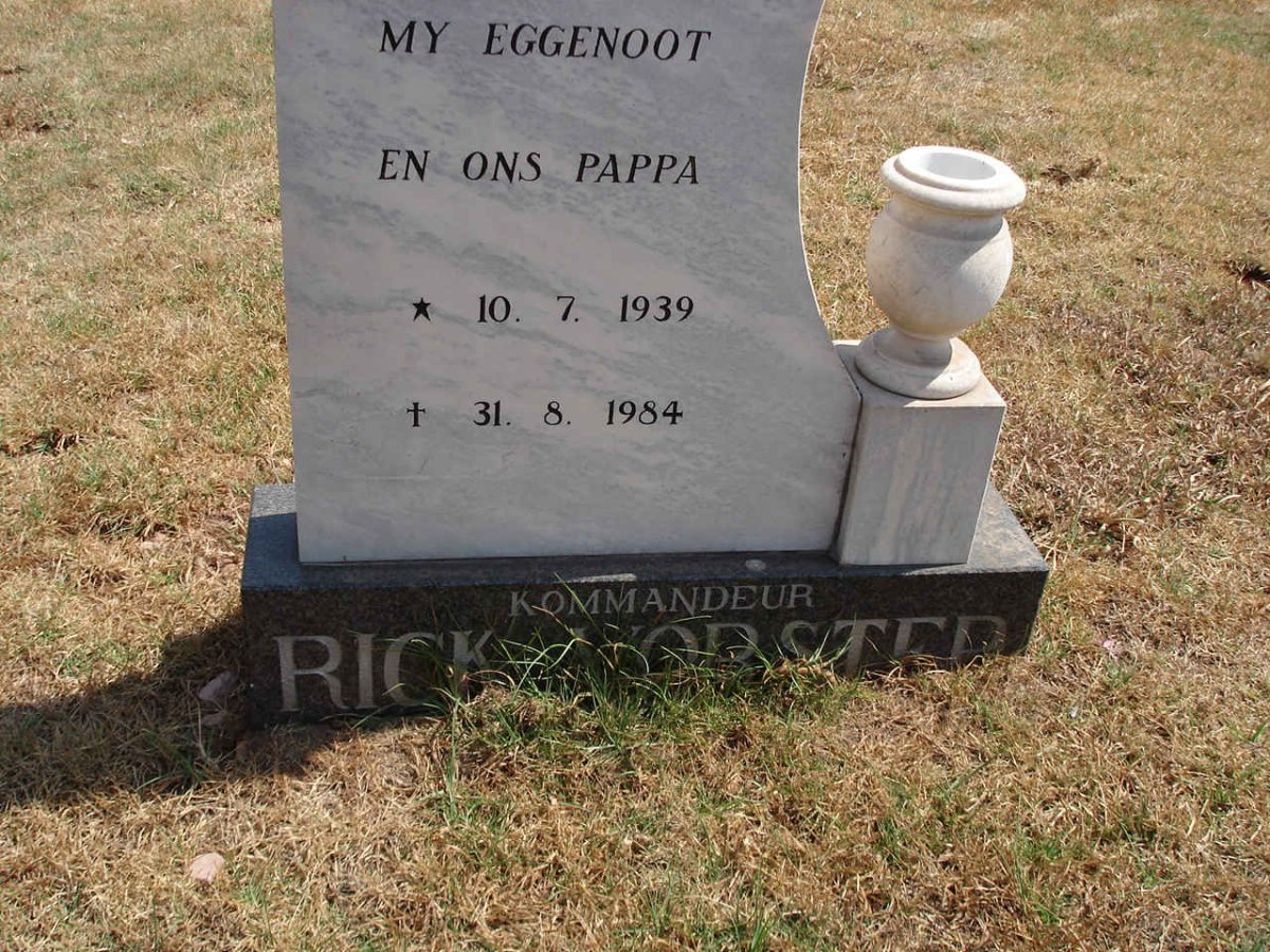 VORSTER Rick 1939-1984