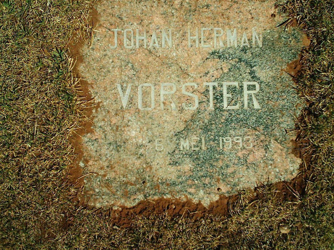VORSTER Johan Herman 1993-1993