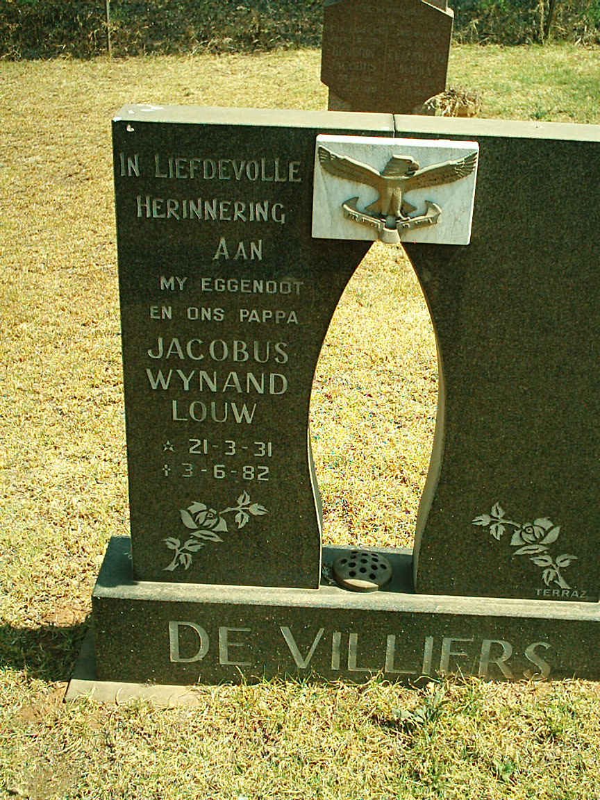 VILLIERS Jacobus Wynand Louw, de 1931-1982