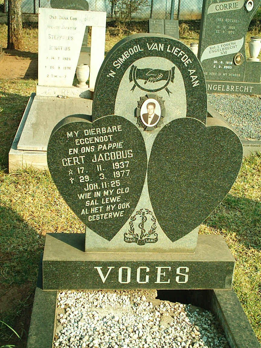 VOGES Gert Jacobus 1937-1977