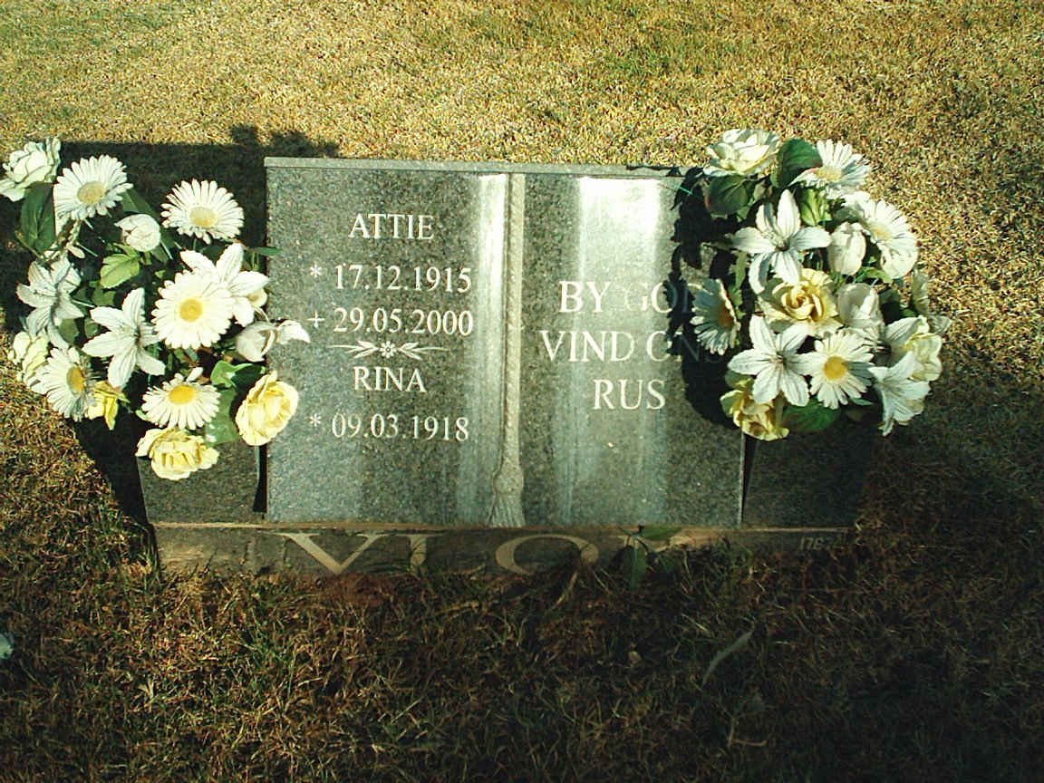 VLOK Attie 1915-2000 &amp; Rina 1918-