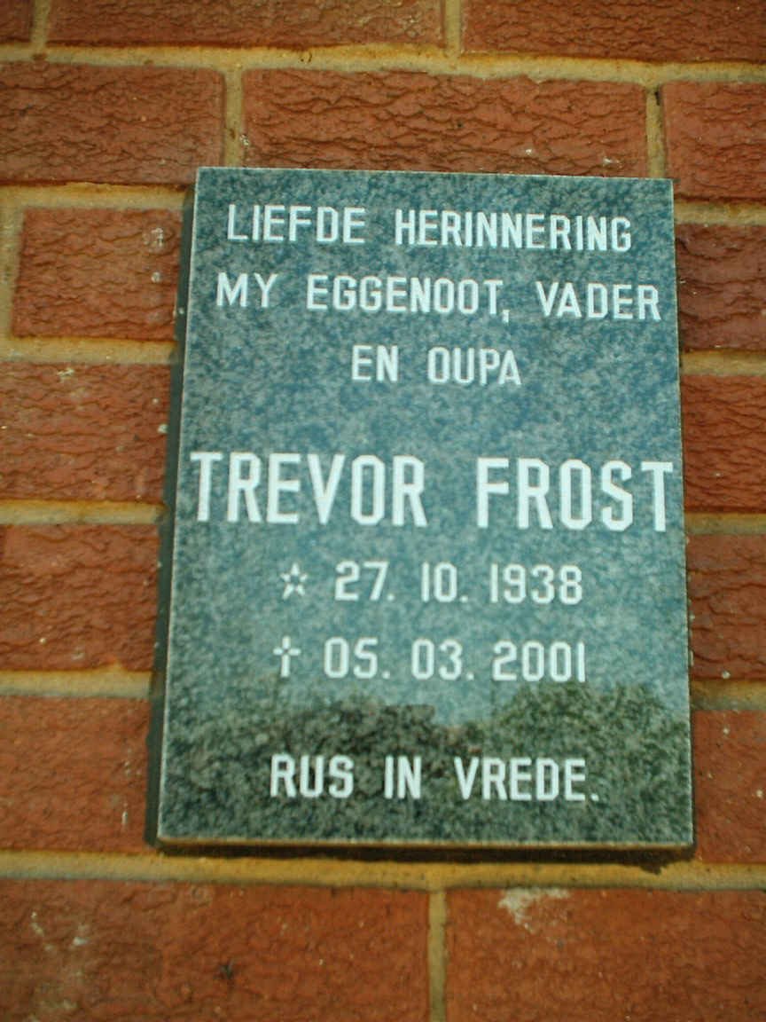 FROST Trevor 1938-2001