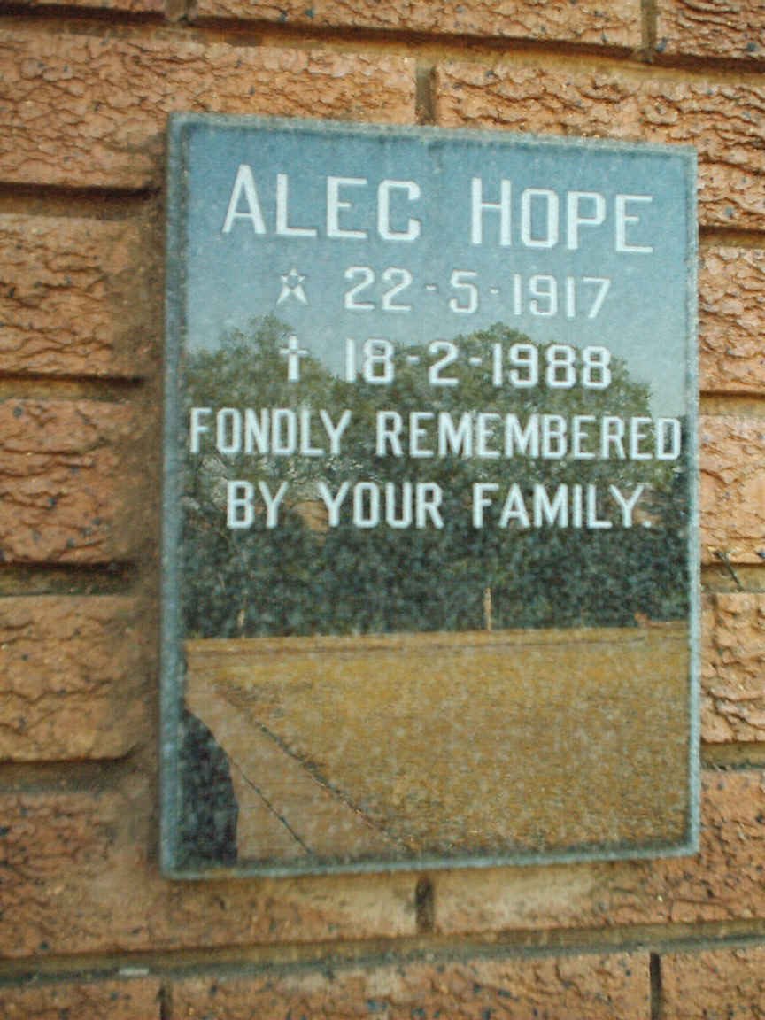 HOPE Alec 1917-1988