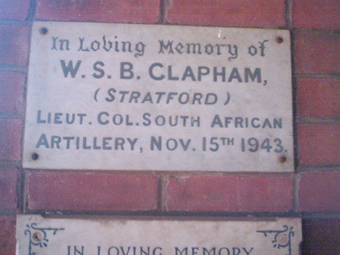 CLAPHAM W.S.B. -1943