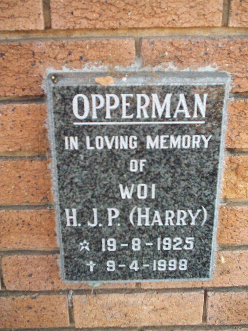OPPERMAN H.J.P. 1925-1998
