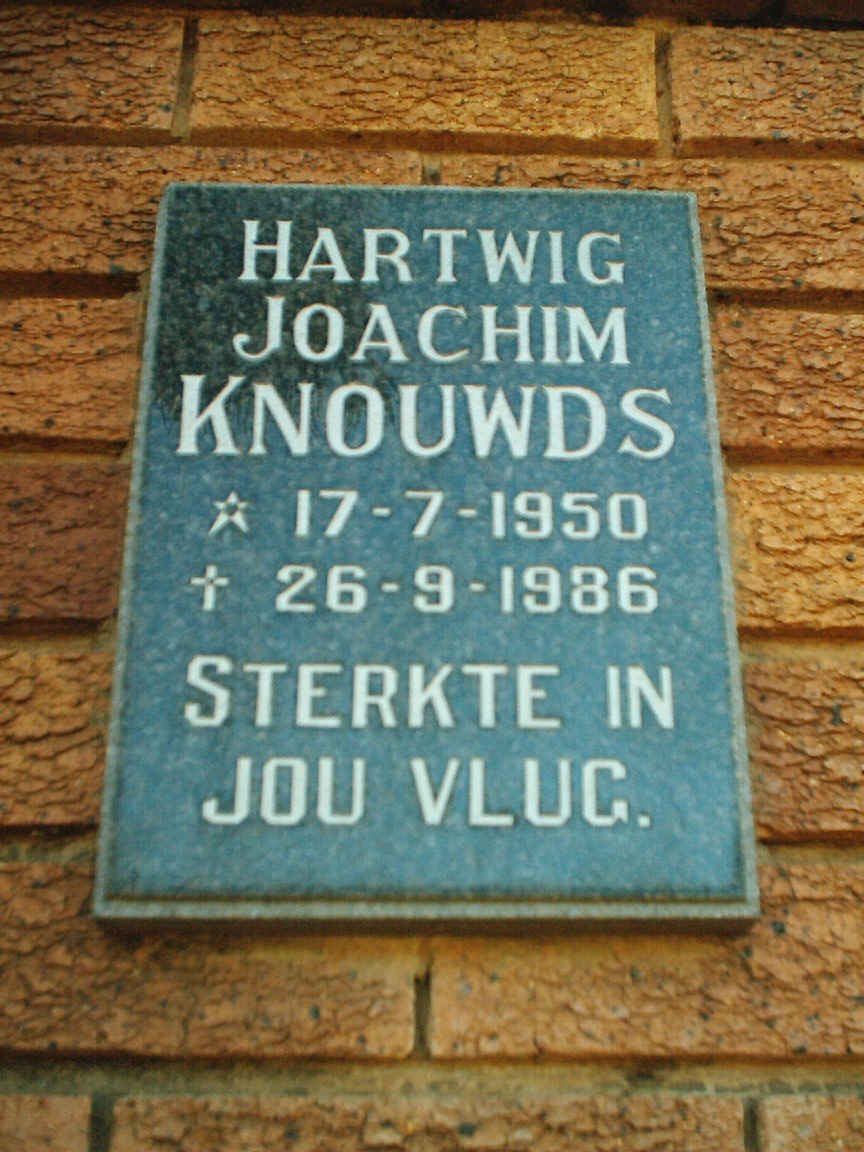 KNOUWDS Hartwig Joachim 1950-1986