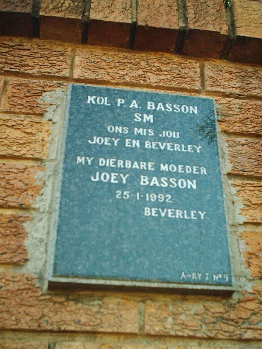 BASSON P.A. &amp; Joey -1992