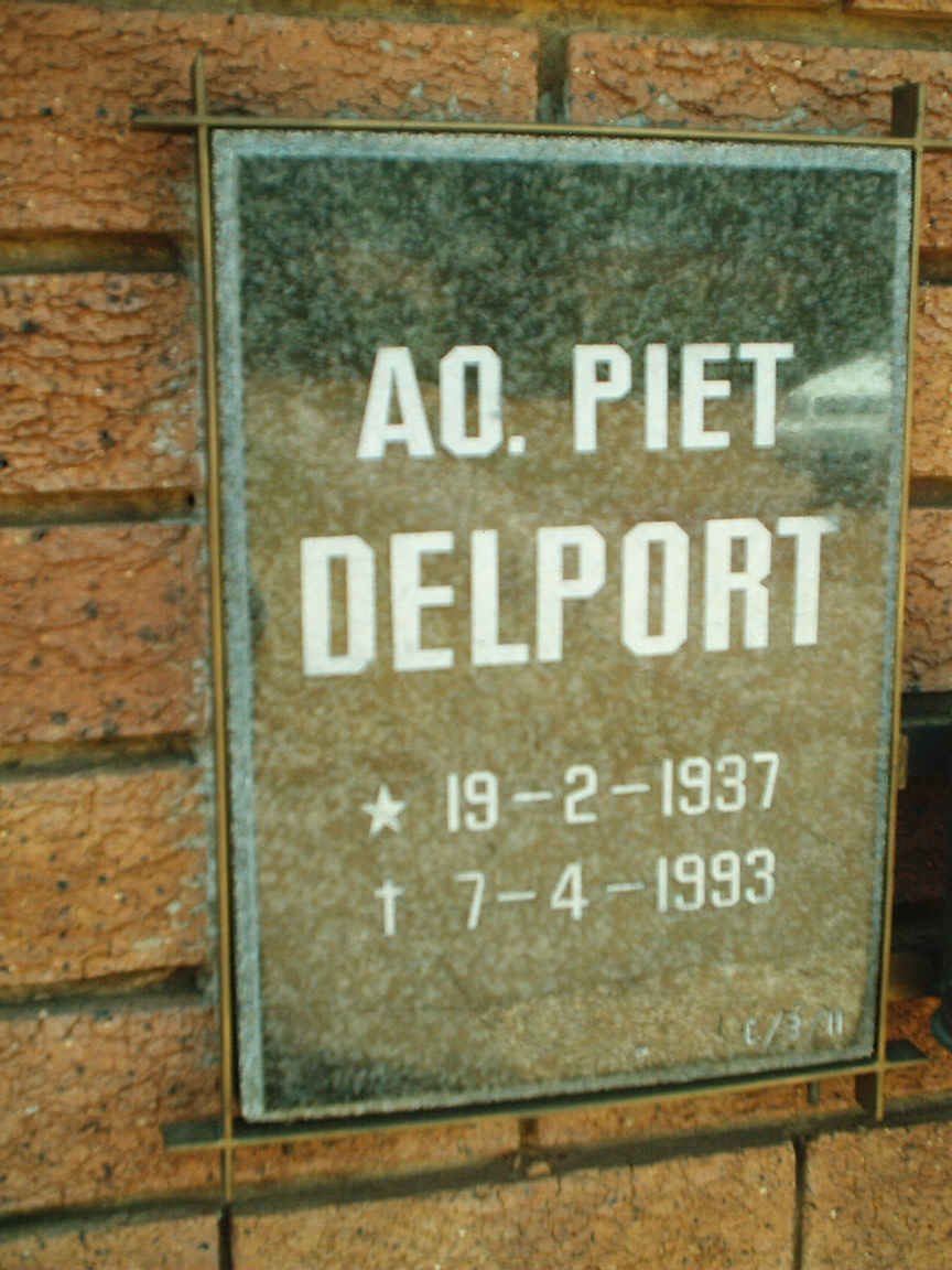 DELPORT Piet 1937-1993