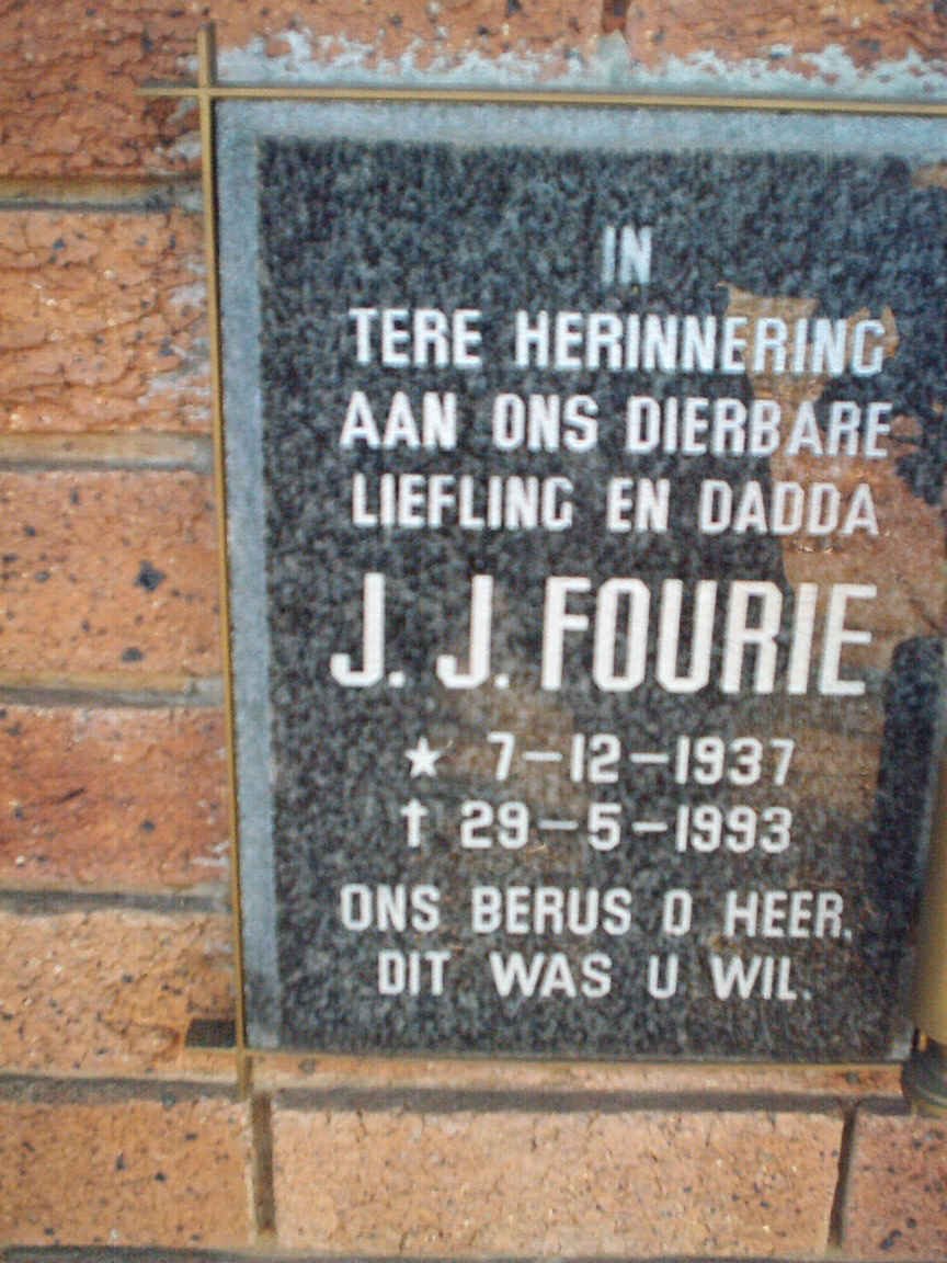 FOURIE J.J. 1937-1993
