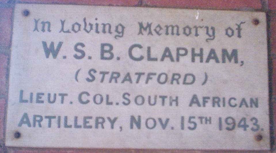 CLAPHAM W.S.B. -1943