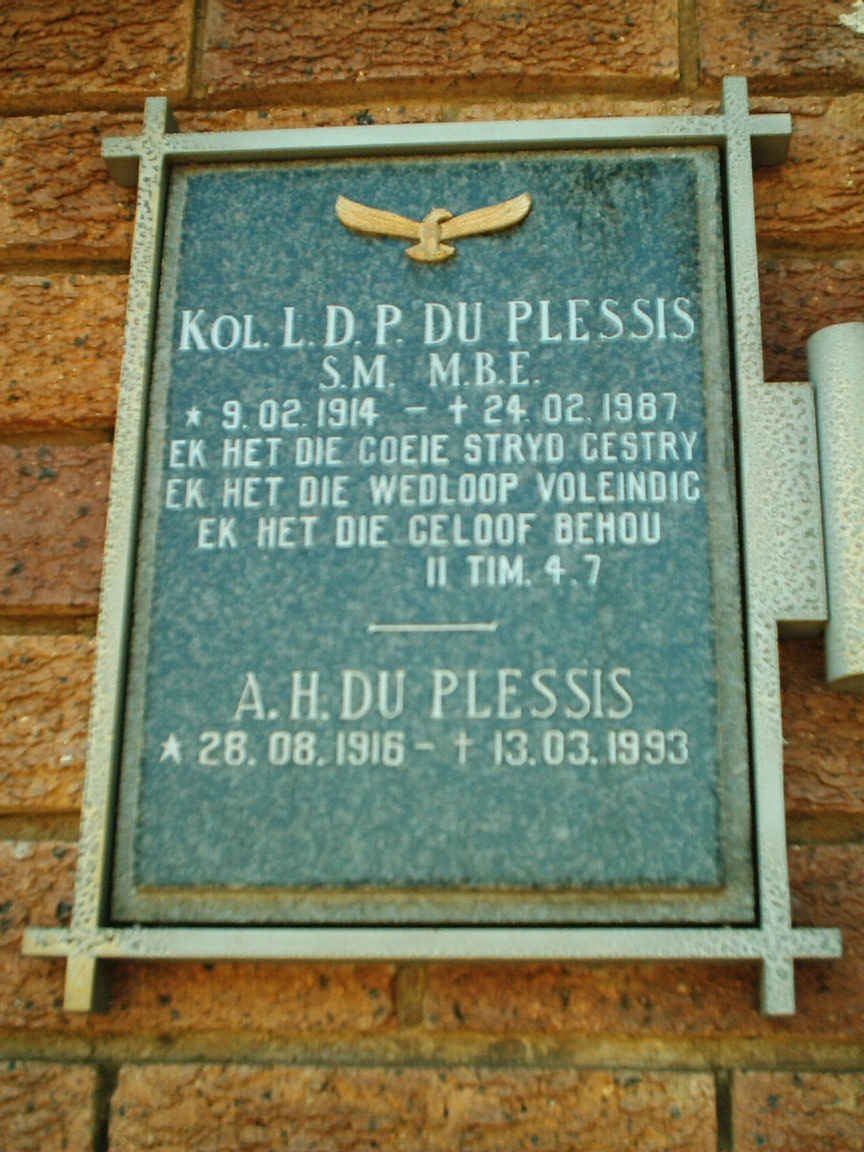 PLESSIS L.D.P., du 1914-1987
