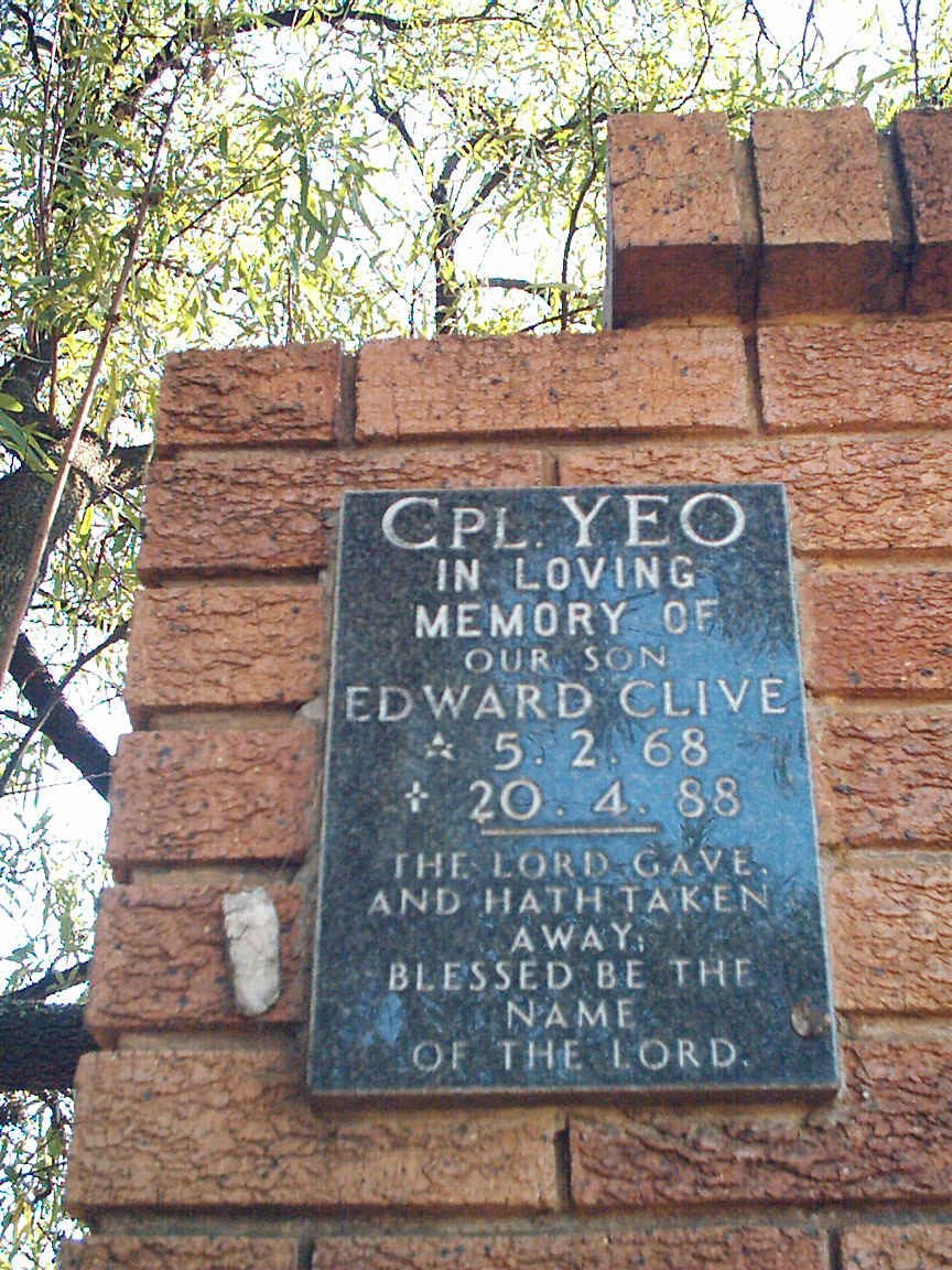 YEO Edward Clive 1968-1988