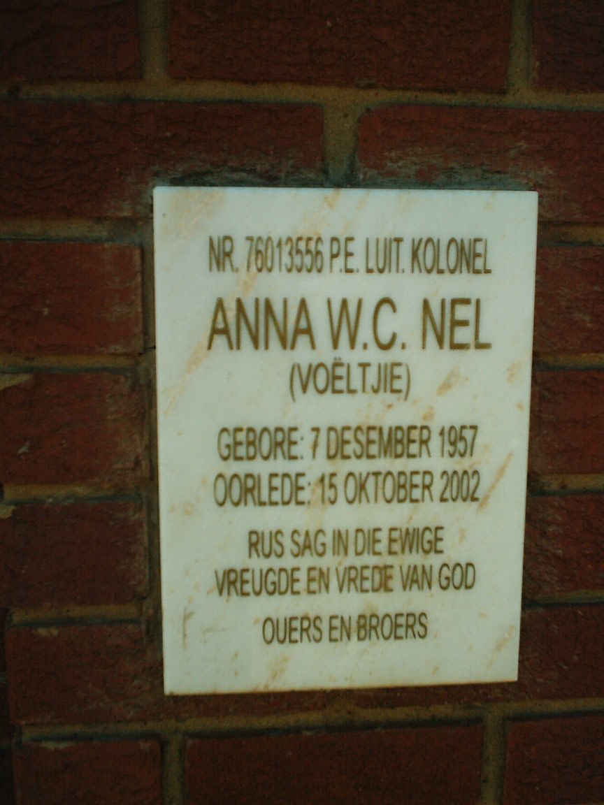 NEL Anna W.C. 1957-2002