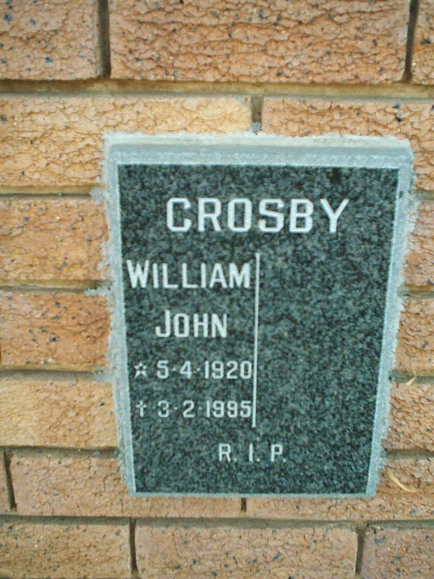CROSBY William John 1920-1995