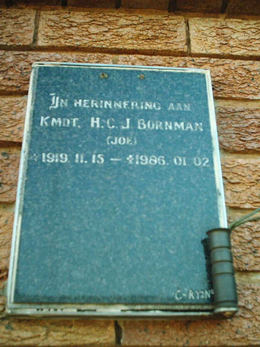 BORNMAN H.C.J. 1919-1986