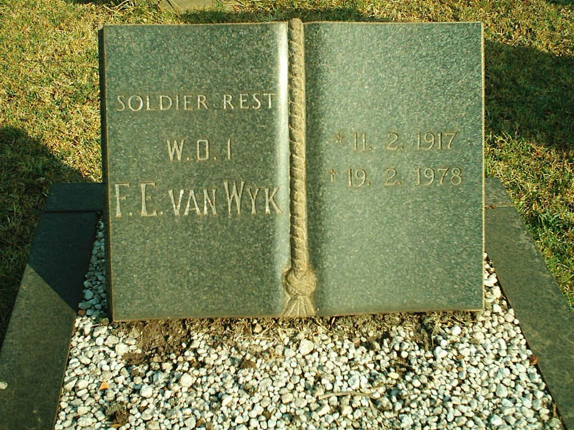 WYK F.E., van 1917-1978