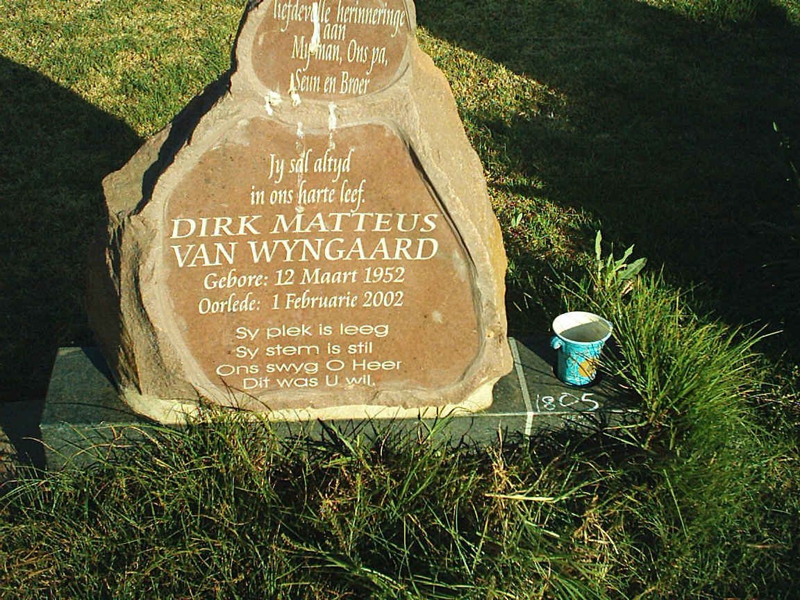 WYNGAARD Dirk Matteus 1952-2002