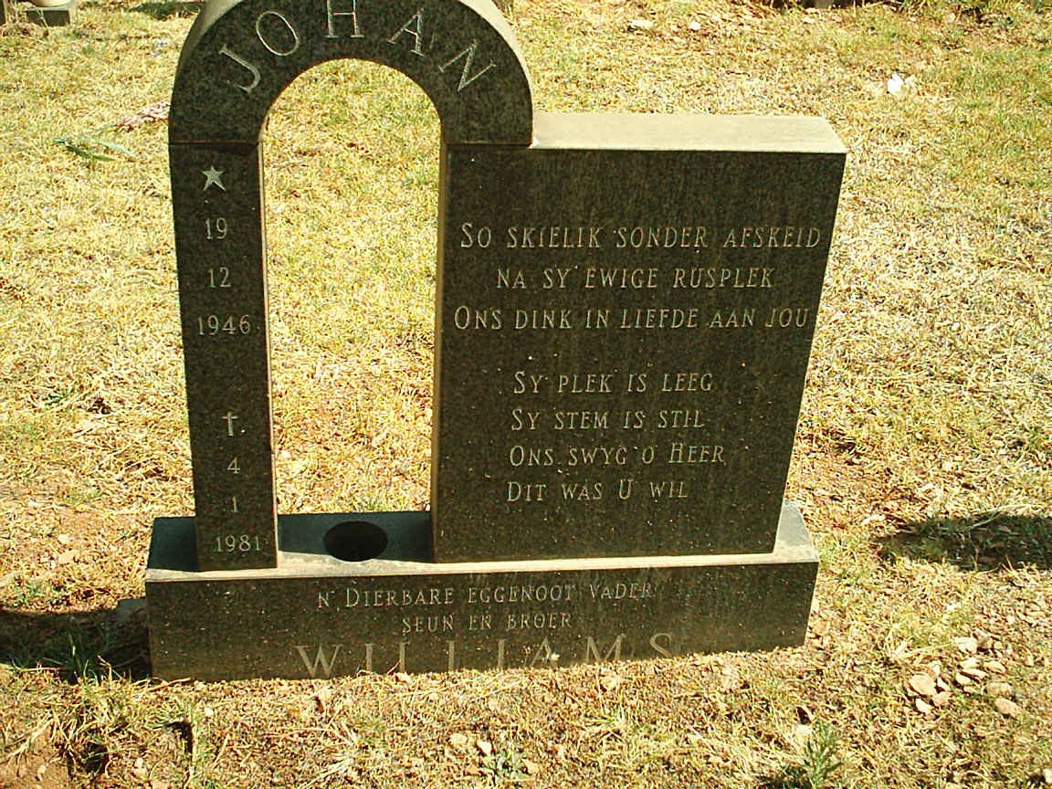 WILLIAMS Johan 1946-1980