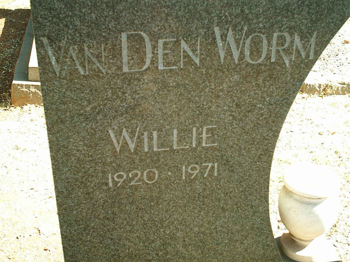 WORM Willie van den 1920-1971
