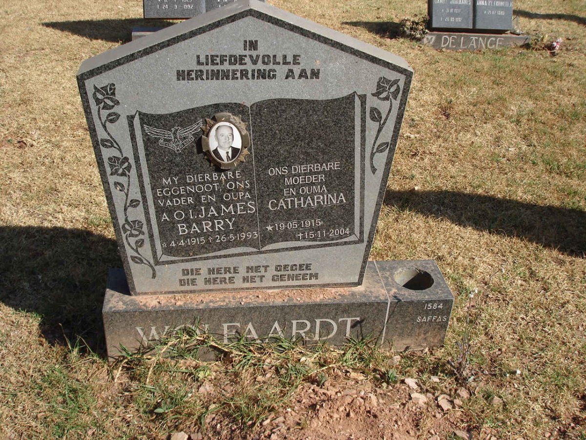WOLFAARDT James Barry 1915-1993 &amp; Catharina 1915-2004