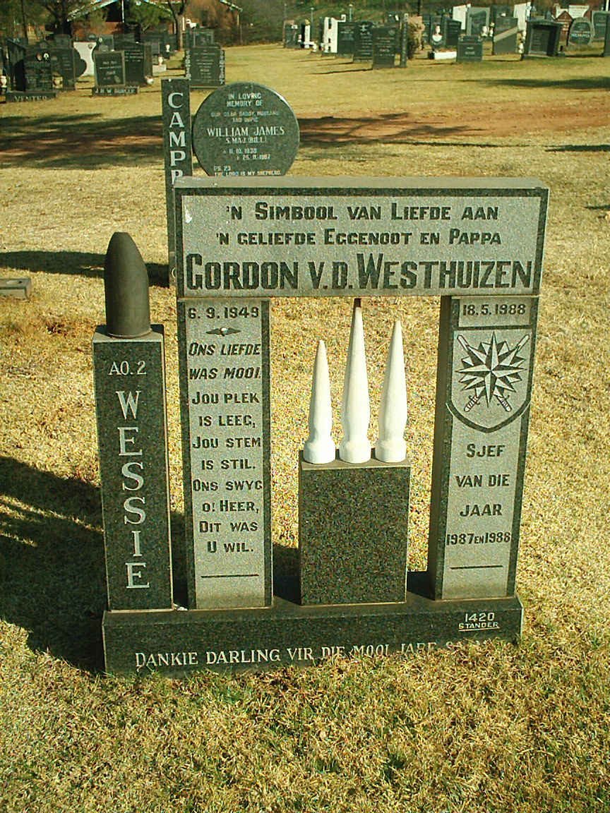 WESTHUIZEN Gordon, van der 1949-1988