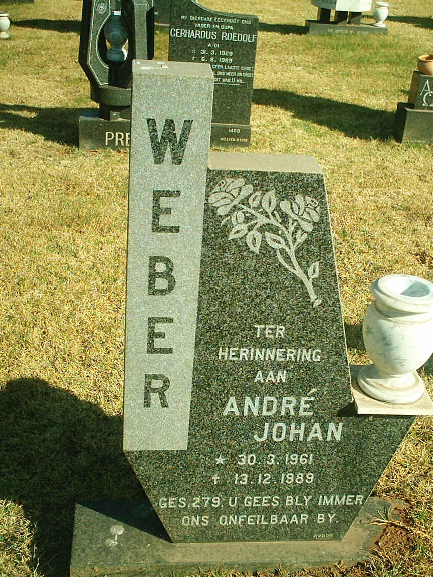 WEBER Andre Johan 1961-1989
