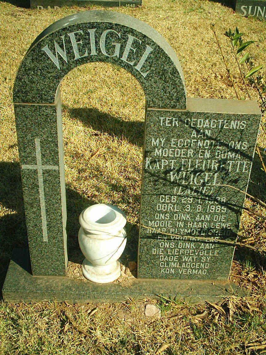 WEIGEL Fleurette 1939-1989