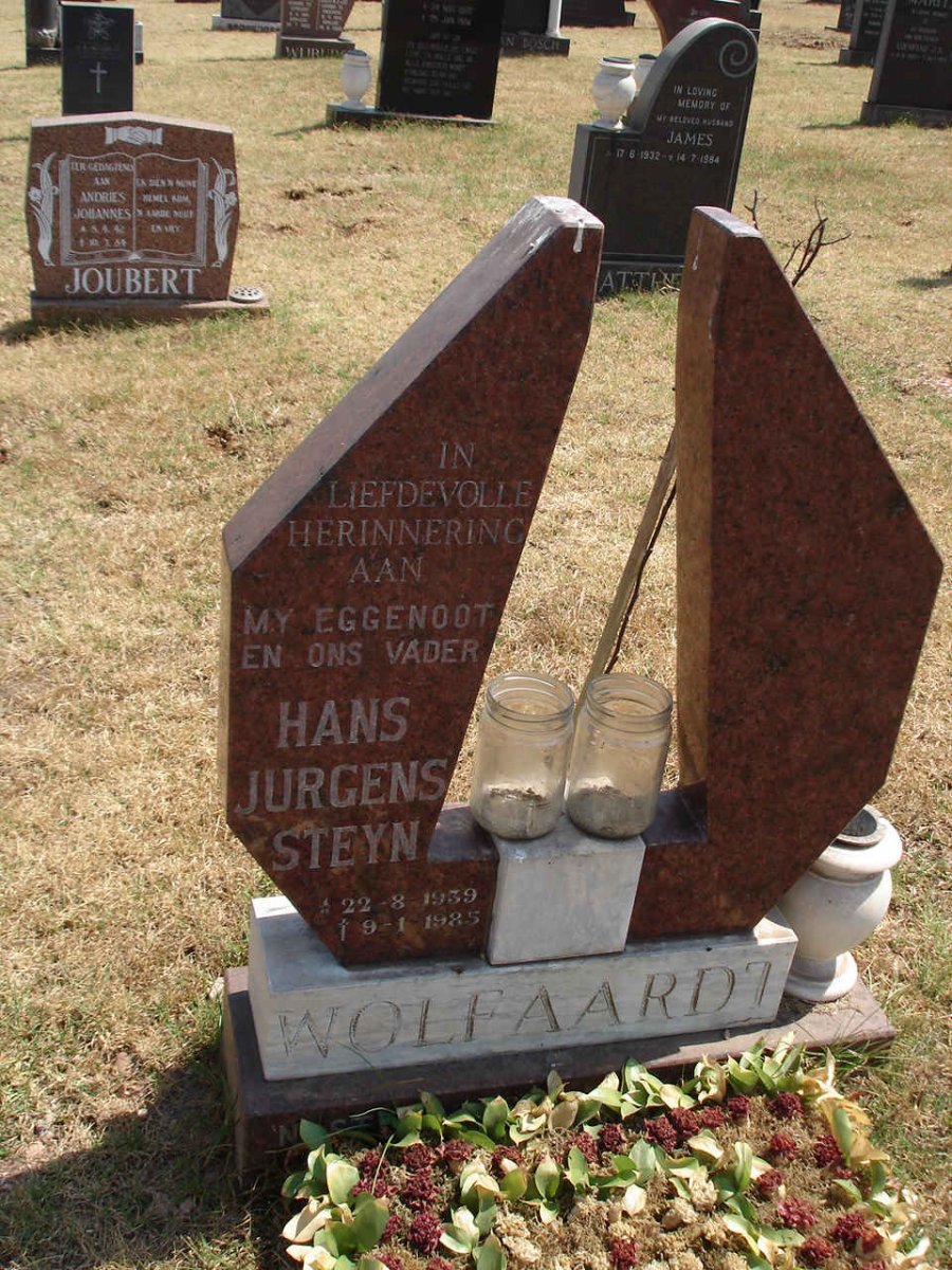 WOLFAARDT Hans Jurgens Steyn 1939-1985