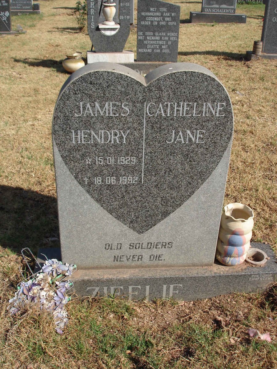 ZIEELIE James Hendry 1929-1992 &amp; Catheline Jane