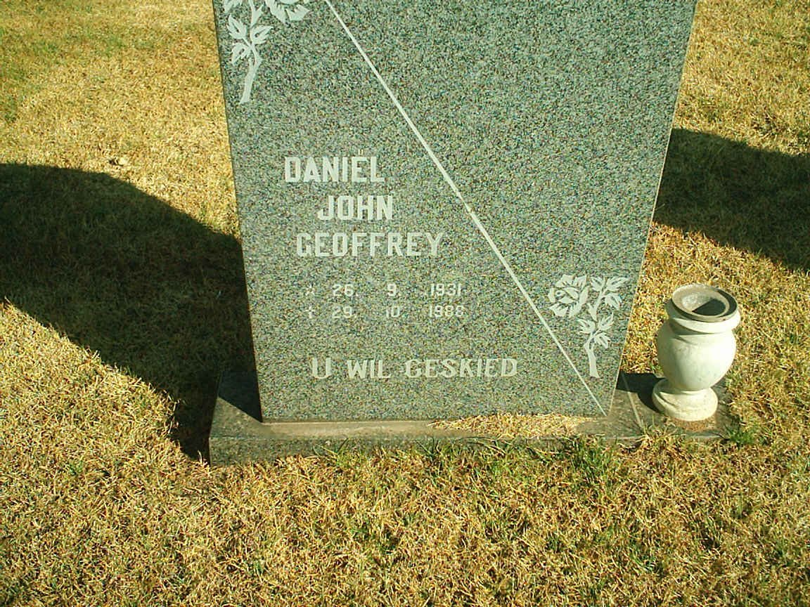 ? Daniel John Geoffrey 1931-1988