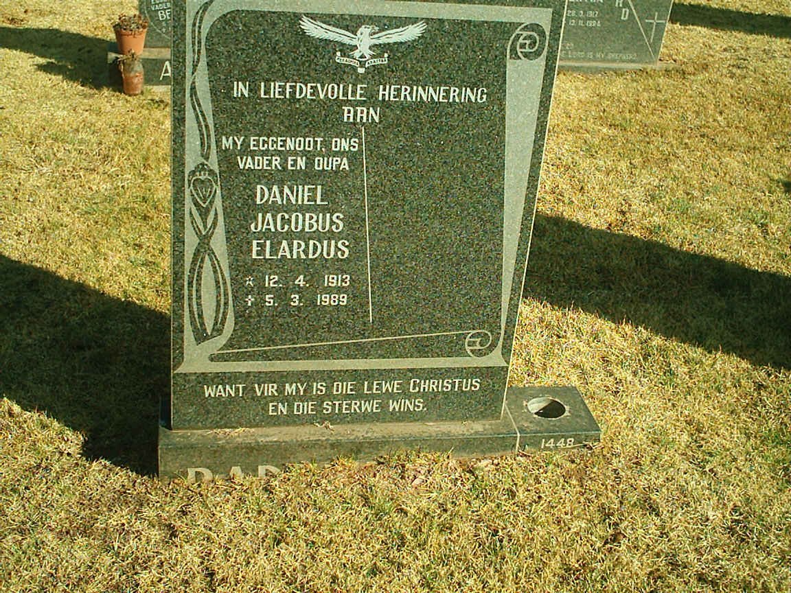 ? Daniel Jacobus Elardus 1913-1989