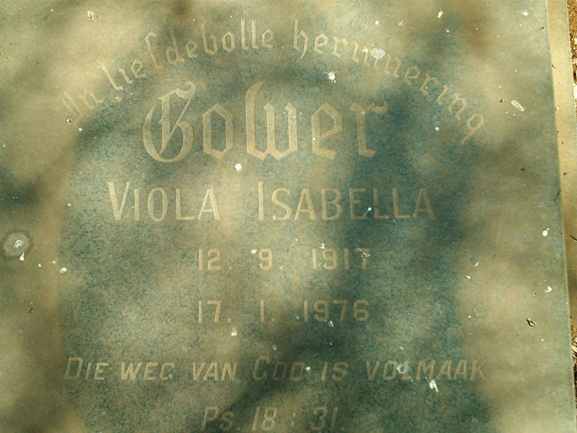?GOWER Viola Isabella 1917-1976