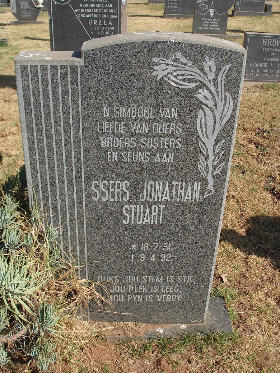 ? Jonathan Stuart 1951-1992