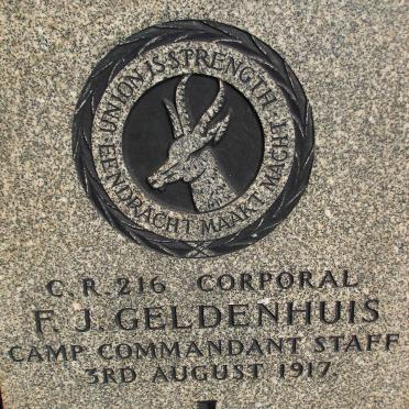 GELDENHUIS F.J. -1917